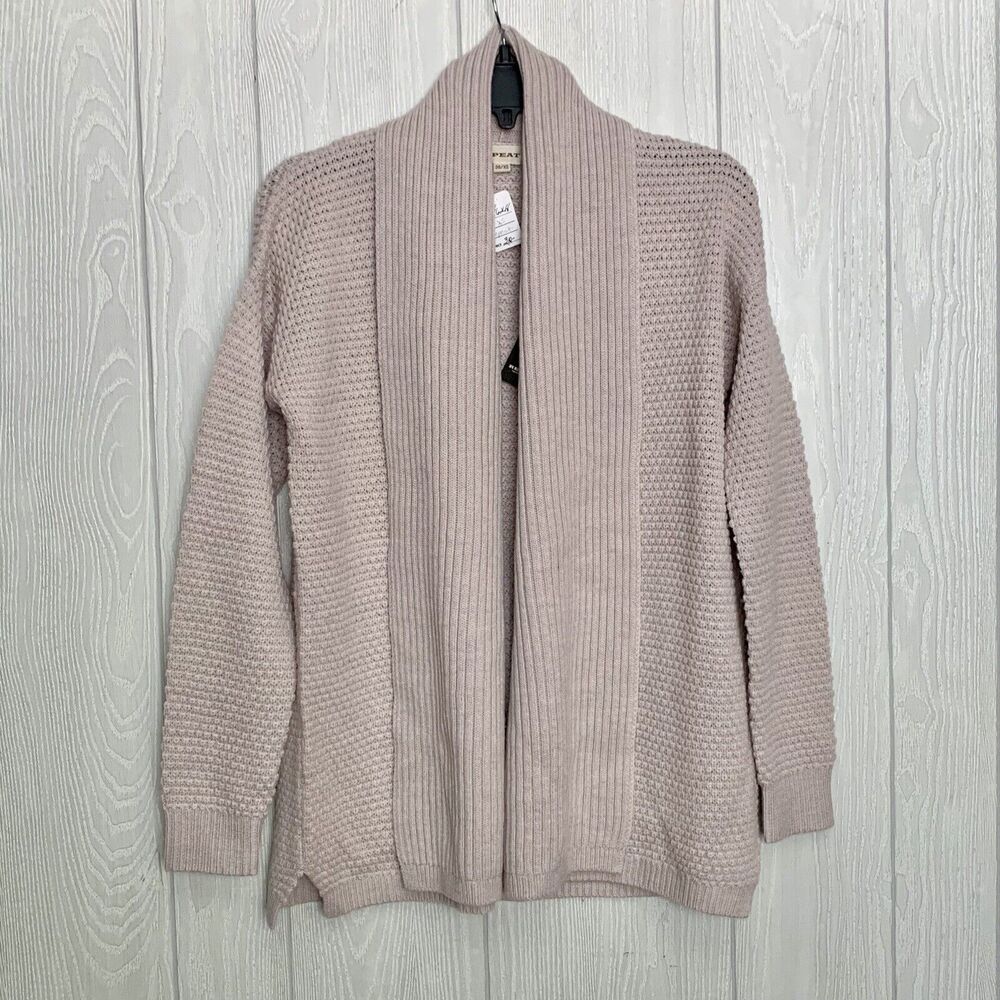 Repeat Cream Cardigan Merino Wool Size XS NWT